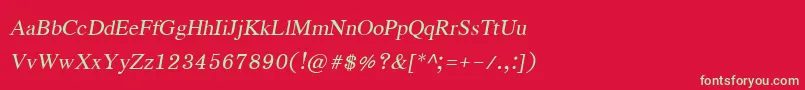 フォントEucrosiaupcРљСѓСЂСЃРёРІ – 赤い背景に緑の文字