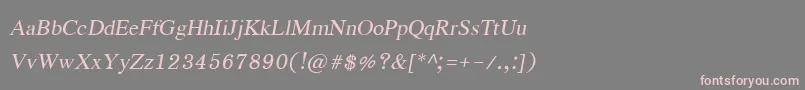 EucrosiaupcРљСѓСЂСЃРёРІ Font – Pink Fonts on Gray Background