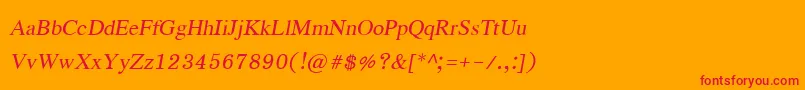 フォントEucrosiaupcРљСѓСЂСЃРёРІ – オレンジの背景に赤い文字