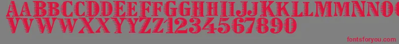 Zebraesq Font – Red Fonts on Gray Background