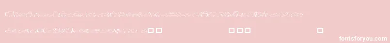 FantastiqueCars Font – White Fonts on Pink Background