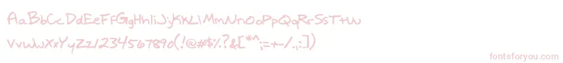 WriteItRight-Schriftart – Rosa Schriften