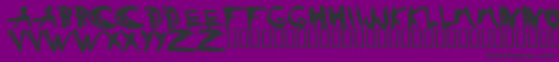 Estuh Font – Black Fonts on Purple Background