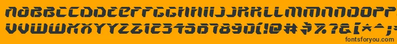 フォントV5amsl – 黒い文字のオレンジの背景