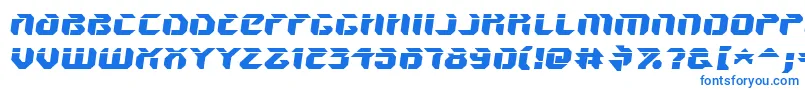 フォントV5amsl – 白い背景に青い文字