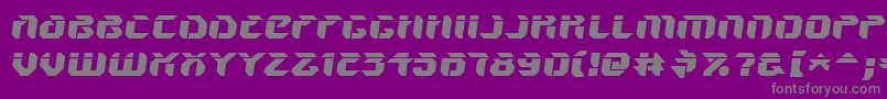 フォントV5amsl – 紫の背景に灰色の文字