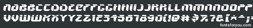 Шрифт V5amsl – белые шрифты на чёрном фоне
