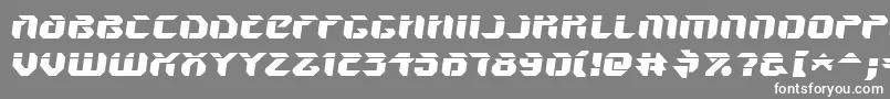 フォントV5amsl – 灰色の背景に白い文字