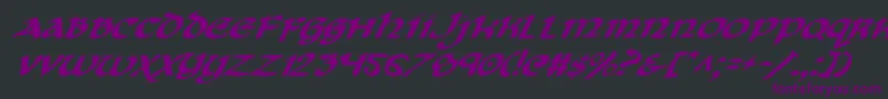Cryv2i Font – Purple Fonts on Black Background