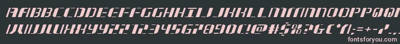 Jetwayexpandital Font – Pink Fonts on Black Background