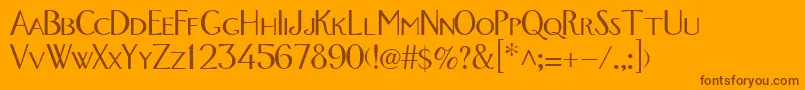 Lisätietoja GetMeADoctor2-fontista GetMeADoctor2-fontti – ruskeat fontit oranssilla taustalla