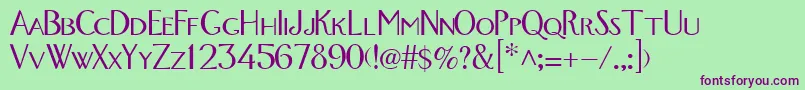 GetMeADoctor2 Font – Purple Fonts on Green Background