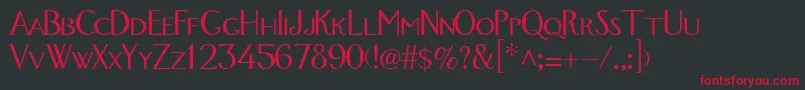 GetMeADoctor2 Font – Red Fonts on Black Background