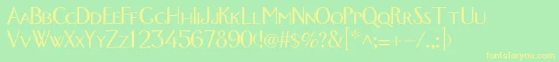 GetMeADoctor2 Font – Yellow Fonts on Green Background