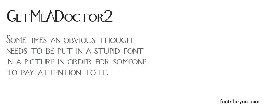 Review of the GetMeADoctor2 Font