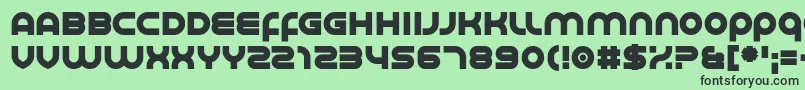 Smoother Font – Black Fonts on Green Background