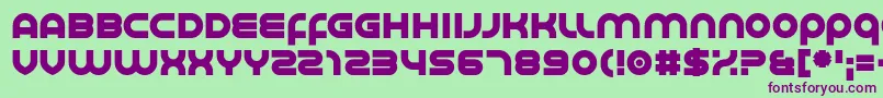 Smoother Font – Purple Fonts on Green Background