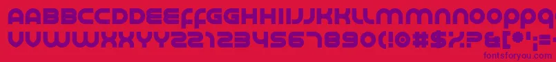 Smoother Font – Purple Fonts on Red Background