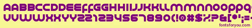 Smoother Font – Purple Fonts on Yellow Background