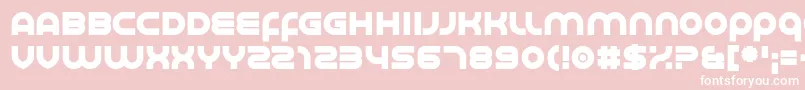Smoother-Schriftart – Weiße Schriften auf rosa Hintergrund