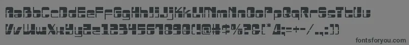 Drosselmeyerlaser Font – Black Fonts on Gray Background