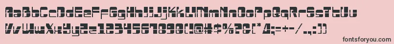 Drosselmeyerlaser Font – Black Fonts on Pink Background