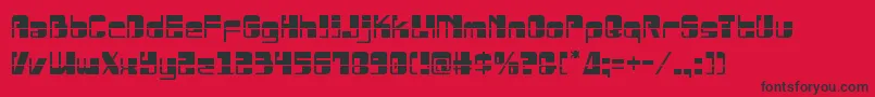 Drosselmeyerlaser Font – Black Fonts on Red Background