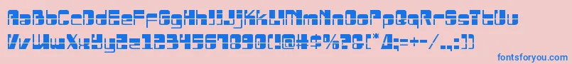 Drosselmeyerlaser Font – Blue Fonts on Pink Background