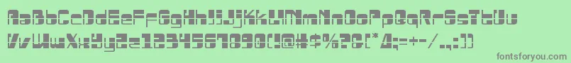Drosselmeyerlaser Font – Gray Fonts on Green Background