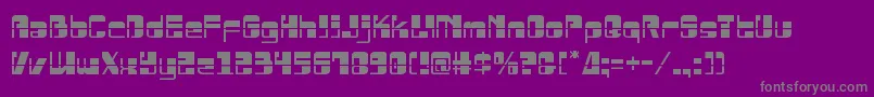 Drosselmeyerlaser Font – Gray Fonts on Purple Background