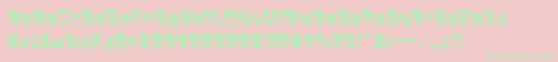 Drosselmeyerlaser Font – Green Fonts on Pink Background