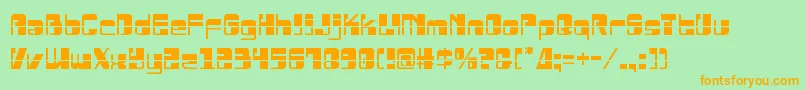 Drosselmeyerlaser Font – Orange Fonts on Green Background