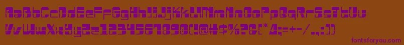 Drosselmeyerlaser Font – Purple Fonts on Brown Background