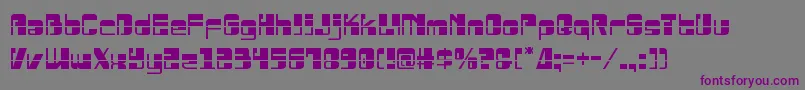 Drosselmeyerlaser Font – Purple Fonts on Gray Background