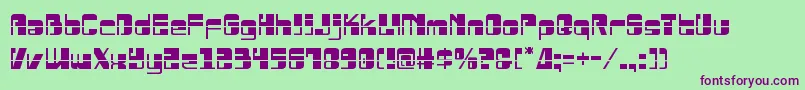 Drosselmeyerlaser Font – Purple Fonts on Green Background