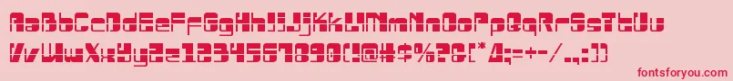 Drosselmeyerlaser Font – Red Fonts on Pink Background