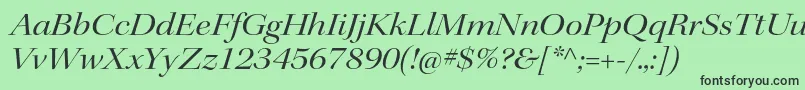 KeplerstdExtitdisp Font – Black Fonts on Green Background