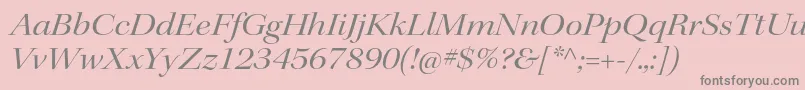 KeplerstdExtitdisp Font – Gray Fonts on Pink Background