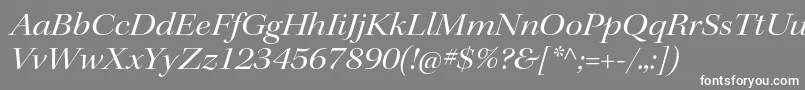 KeplerstdExtitdisp Font – White Fonts on Gray Background