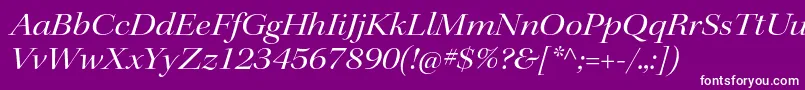 KeplerstdExtitdisp Font – White Fonts on Purple Background