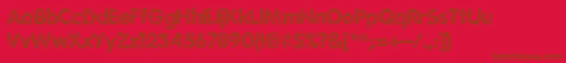 IrritateBrk Font – Brown Fonts on Red Background