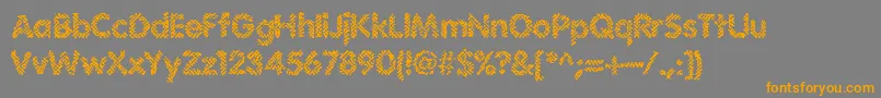 IrritateBrk Font – Orange Fonts on Gray Background