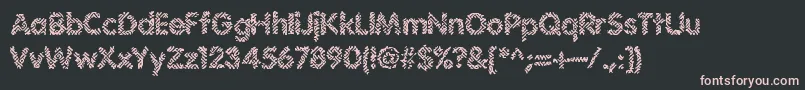 IrritateBrk Font – Pink Fonts on Black Background