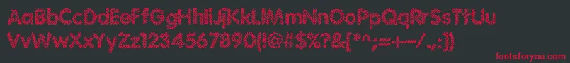 IrritateBrk Font – Red Fonts on Black Background