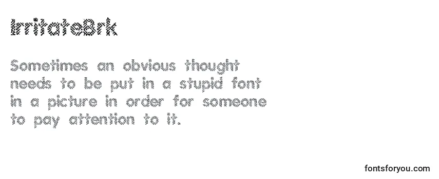 Schriftart IrritateBrk