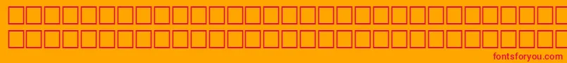 SanchionitalRegular Font – Red Fonts on Orange Background
