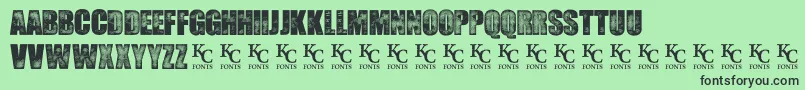 SeedyMotelDemo Font – Black Fonts on Green Background