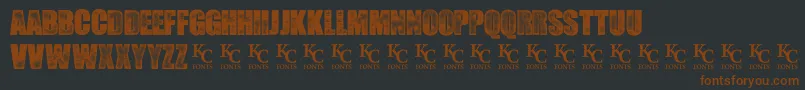 SeedyMotelDemo Font – Brown Fonts on Black Background