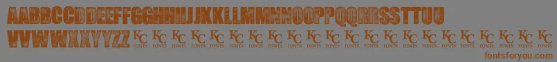 SeedyMotelDemo Font – Brown Fonts on Gray Background