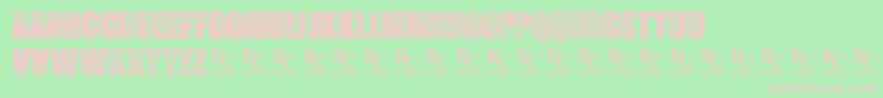 SeedyMotelDemo Font – Pink Fonts on Green Background